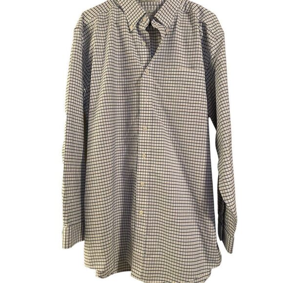 L.L Bean Men's Wrinkle Free Traditional Fit Button Down Shirt Size 17 1/2 - 36 - Picture 1 of 12